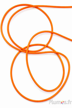 Leren veter - dikte 3 mm - oranje